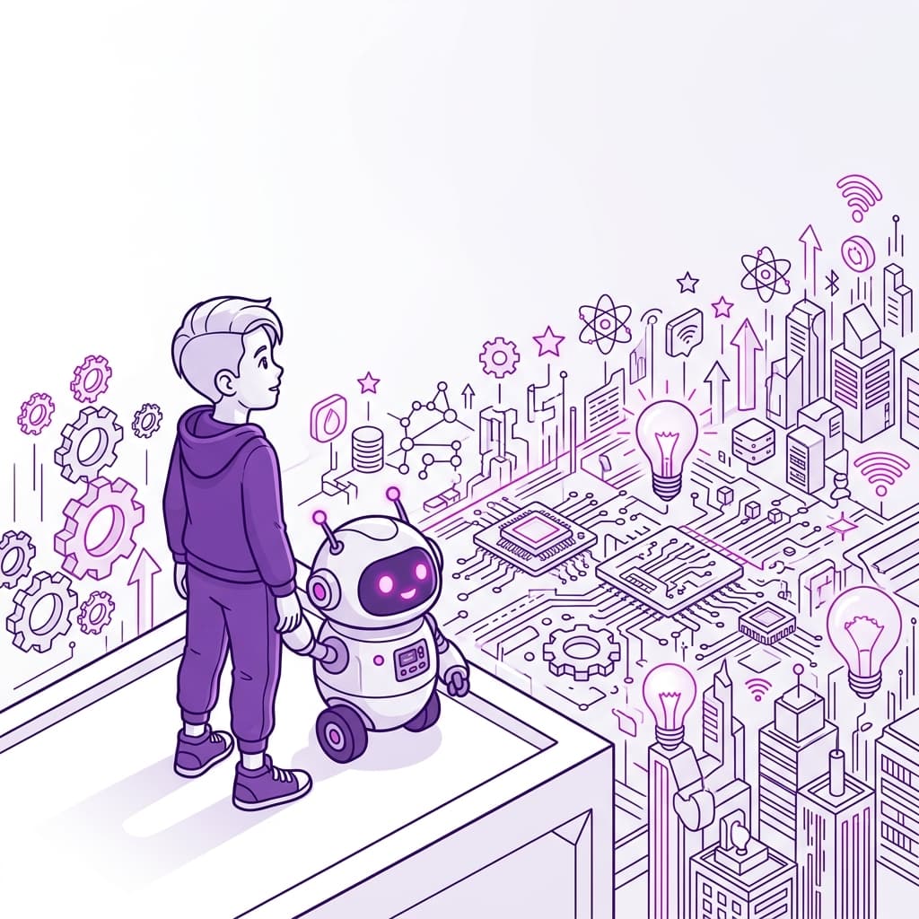 TinyCapes Learning Hub Illustration